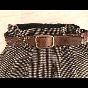 Comme des Garçons Black/White Check Short Skirt